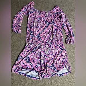 Lilly Pulitzer Pink and Blue Romper